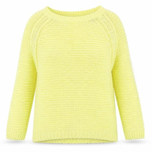 New Look Womens Yellow  Knit Pullover Jumper Size L