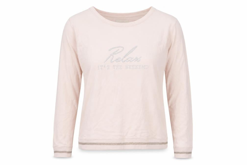 F&F Womens Pink  Jersey Pullover Sweatshirt Size 12  - Relax