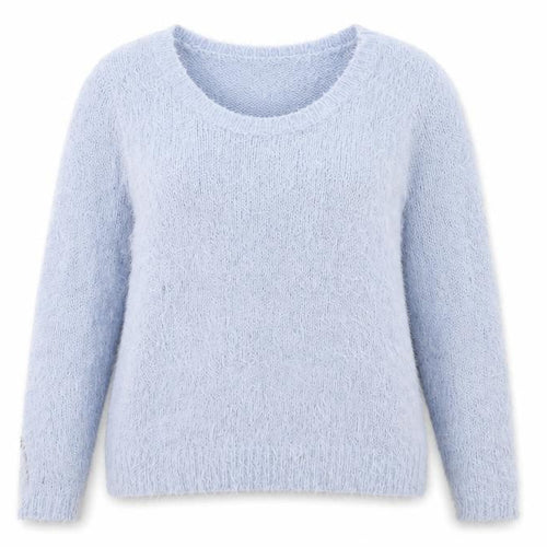 M&Co Womens Blue  Knit Pullover Jumper Size 14