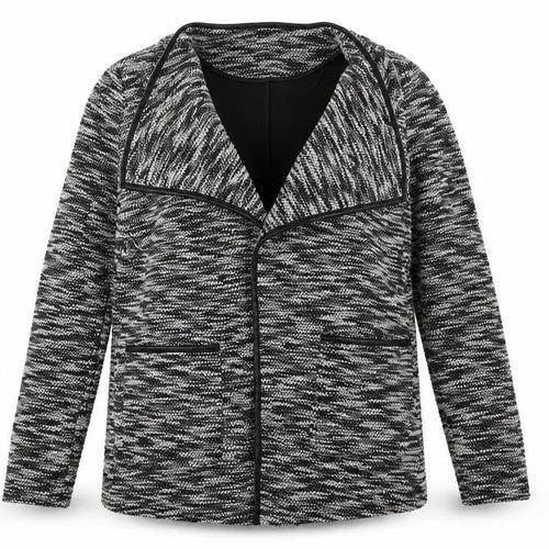 George Womens Grey  Knit Jacket Blazer Size 12