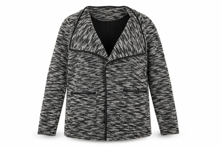 George Womens Grey  Knit Jacket Blazer Size 12