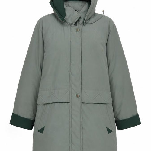 Compliments Womens Green   Overcoat Coat Size 10