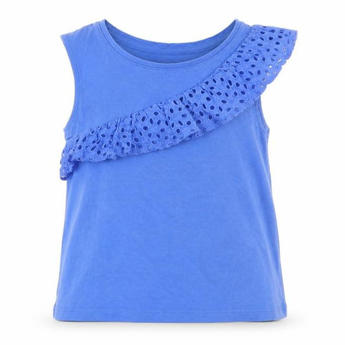 Matalan Girls Blue  Jersey Basic T-Shirt Size 6 Years