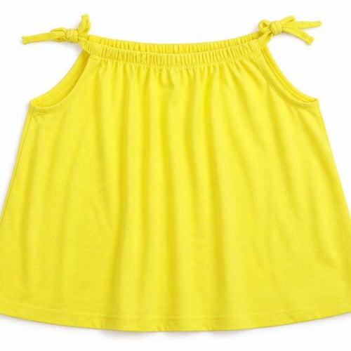 M&S  Girls Yellow   Basic T-Shirt Size 5-6 Years