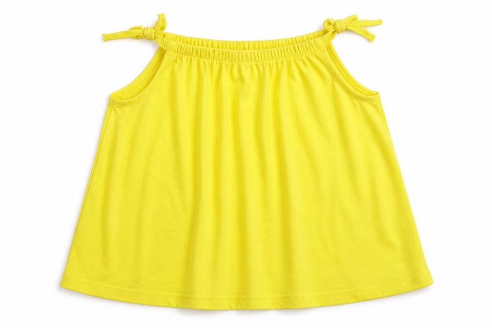 M&S  Girls Yellow   Basic T-Shirt Size 5-6 Years