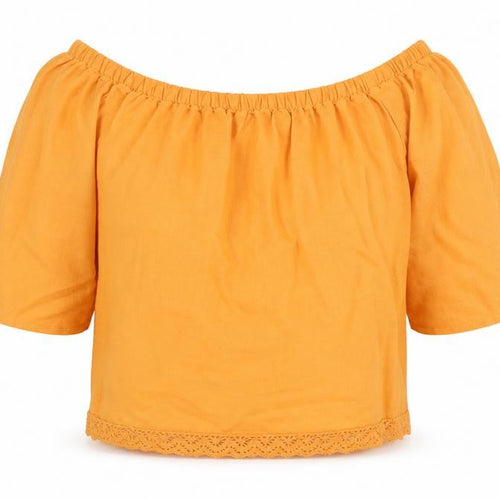 m&s Womens Yellow   Basic Blouse Size 14