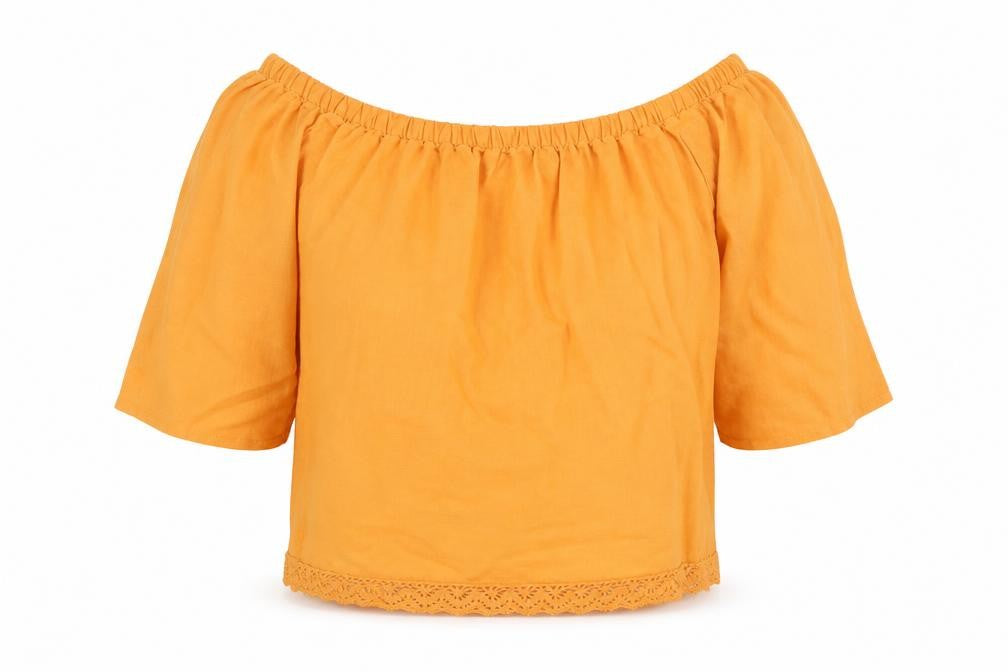 m&s Womens Yellow   Basic Blouse Size 14