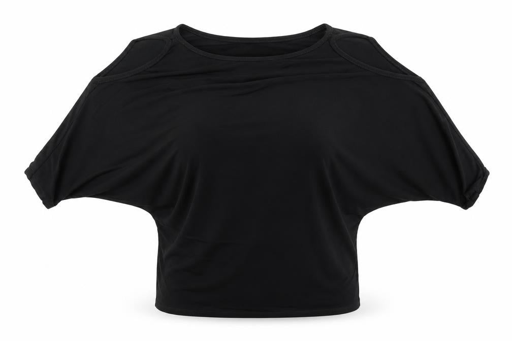 Lipsy Womens Black   Basic Blouse Size 10  - Open Shoulders