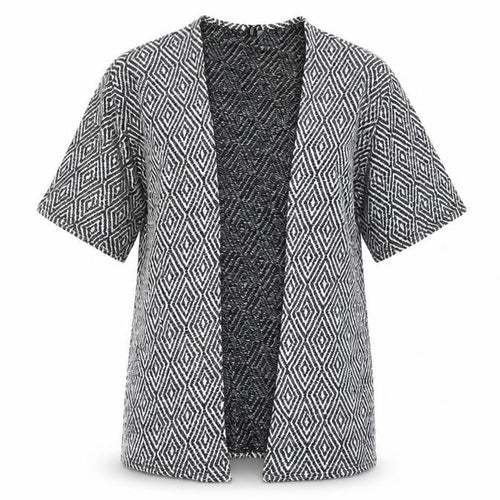Divided by H&M Womens Black Argyle/Diamond Knit Cardigan Jumper Size S