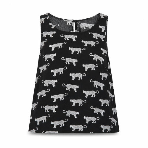 Divided by H&M Womens Black Geometric  Tunic Blouse Size 8