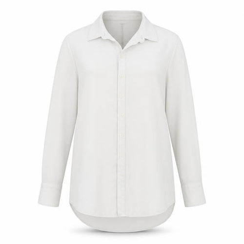 Nutmeg Womens White   Tunic Button-Up Size 10