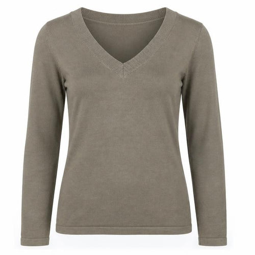 chrisline Womens Beige   Pullover Jumper Size S