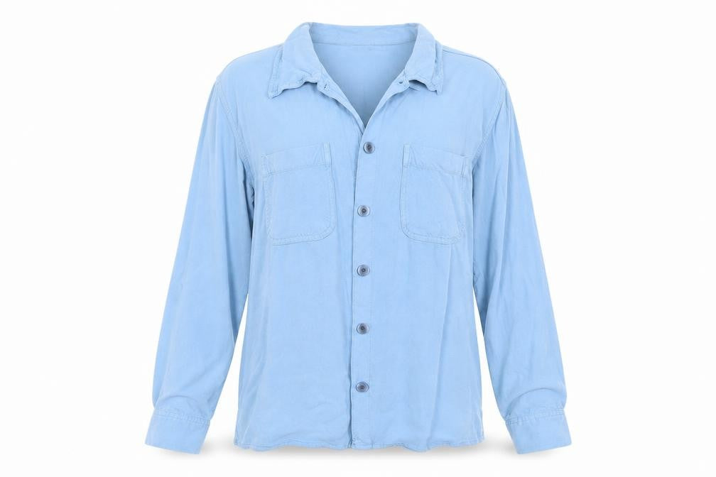 off shore Womens Blue   Tunic Button-Up Size M