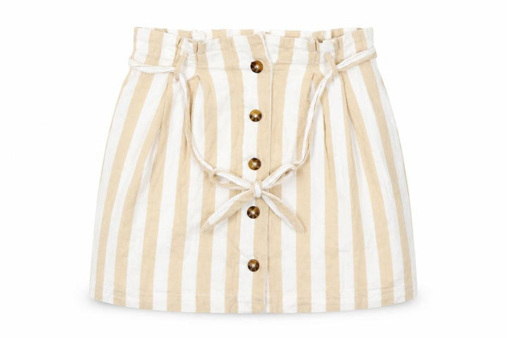 Hollister Womens Yellow Striped  Mini Skirt Size M