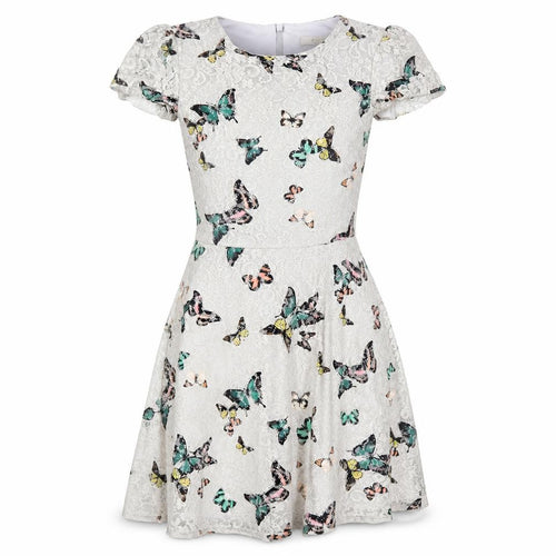 Oasis Womens Grey Floral  Fit & Flare  Size XS