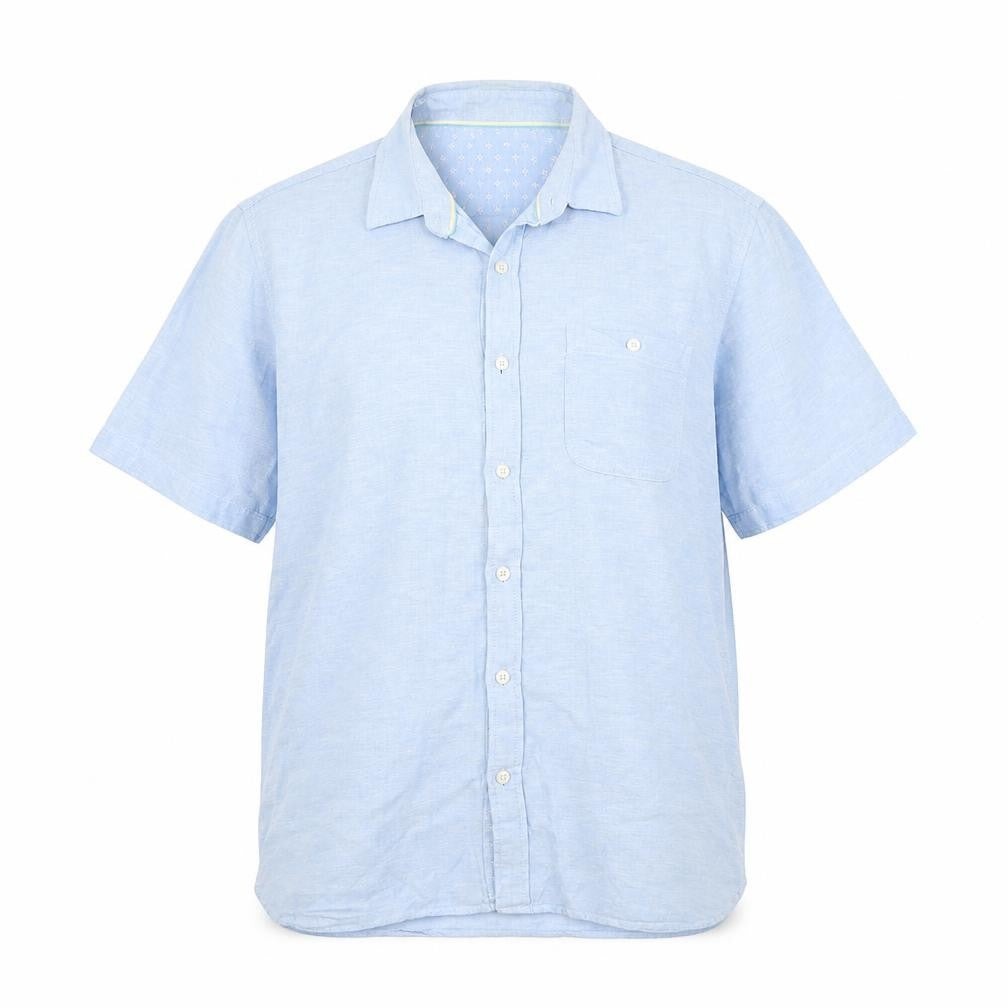 Easy Mens Blue    Button-Up Size L