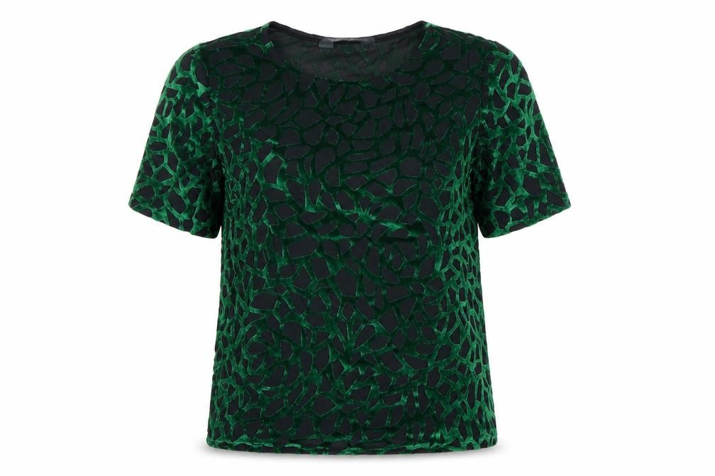 Dorothy Perkins Womens Green   Basic T-Shirt Size 8