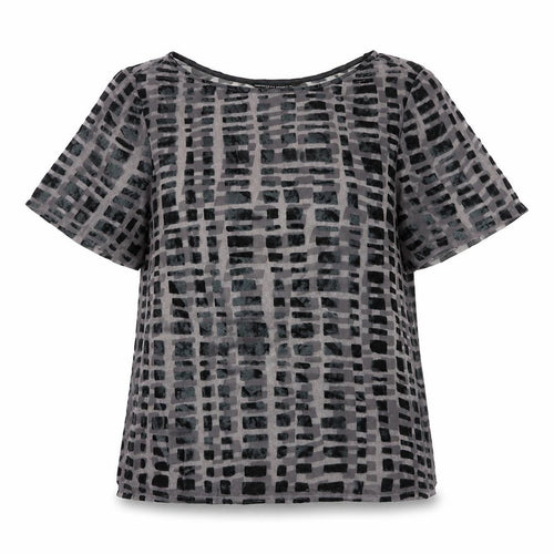 Dorothy Perkins Womens Grey Paisley  Basic Blouse Size 8