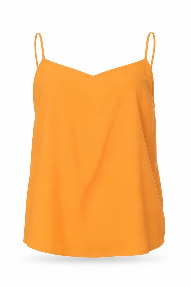 Topshop Womens Orange   Basic Blouse Size 10