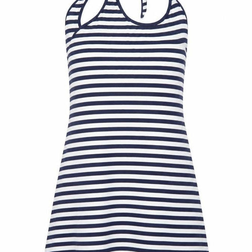 George Womens White Striped  A-Line  Size 8
