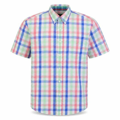Savile Row Mens Multicoloured Check   Button-Up Size M
