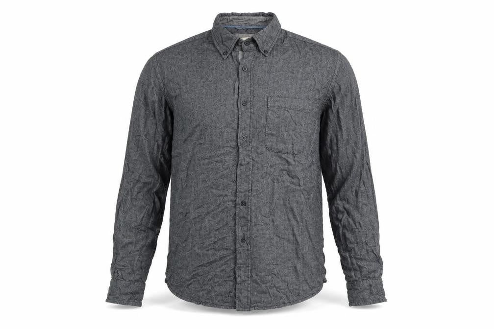 Avenue Mens Grey    Button-Up Size L