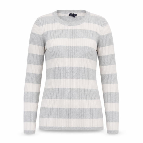 Gap Womens Grey Striped  Pullover Jumper Size M