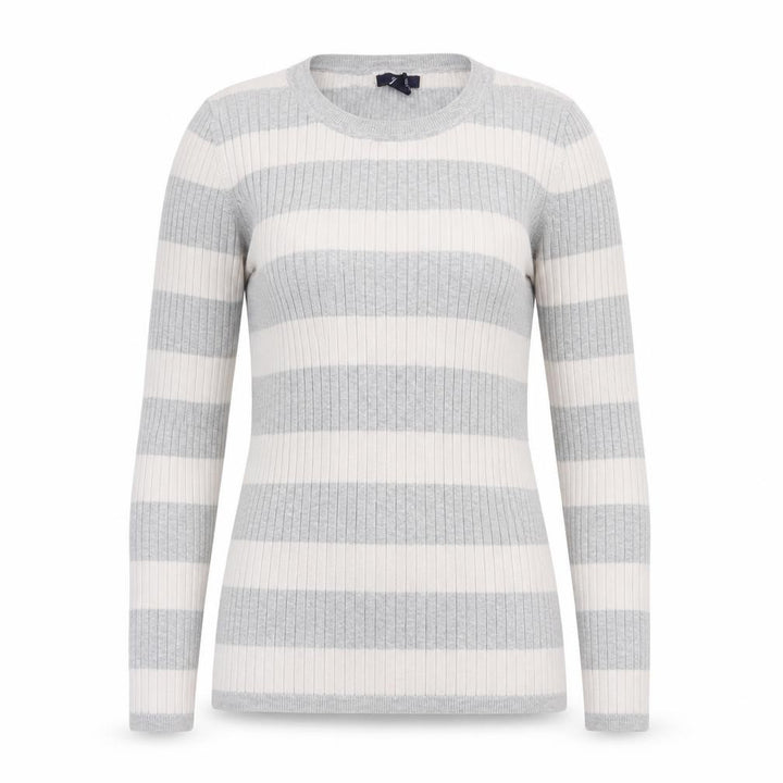 Gap Womens Grey Striped  Pullover Jumper Size M