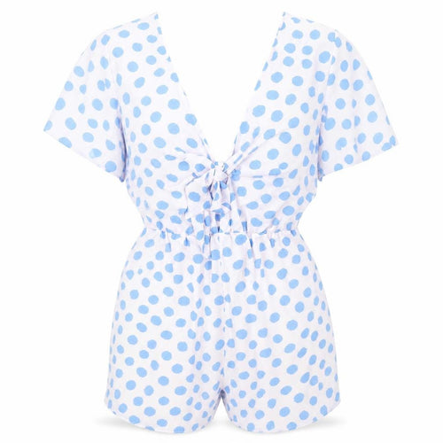 Glamorous Womens Pink Spotted  Jumpsuit One-Piece Size 8