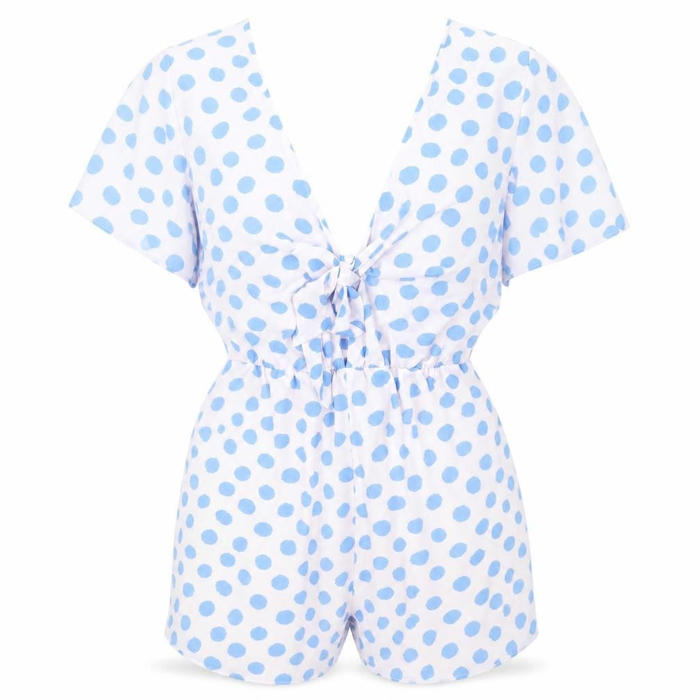 Glamorous Womens Pink Spotted  Jumpsuit One-Piece Size 8