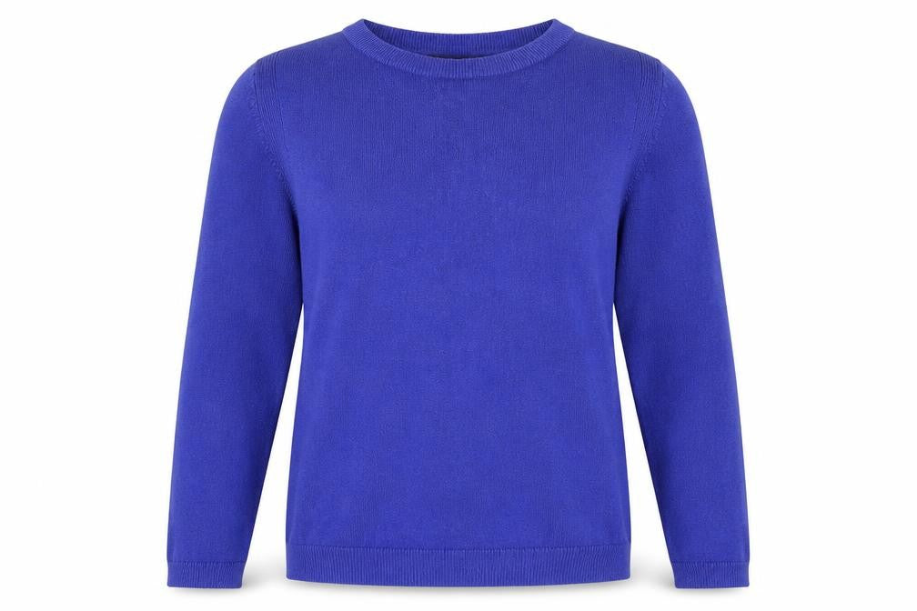 M&S  Womens Blue Houndstooth  Pullover Sweatshirt Size 12
