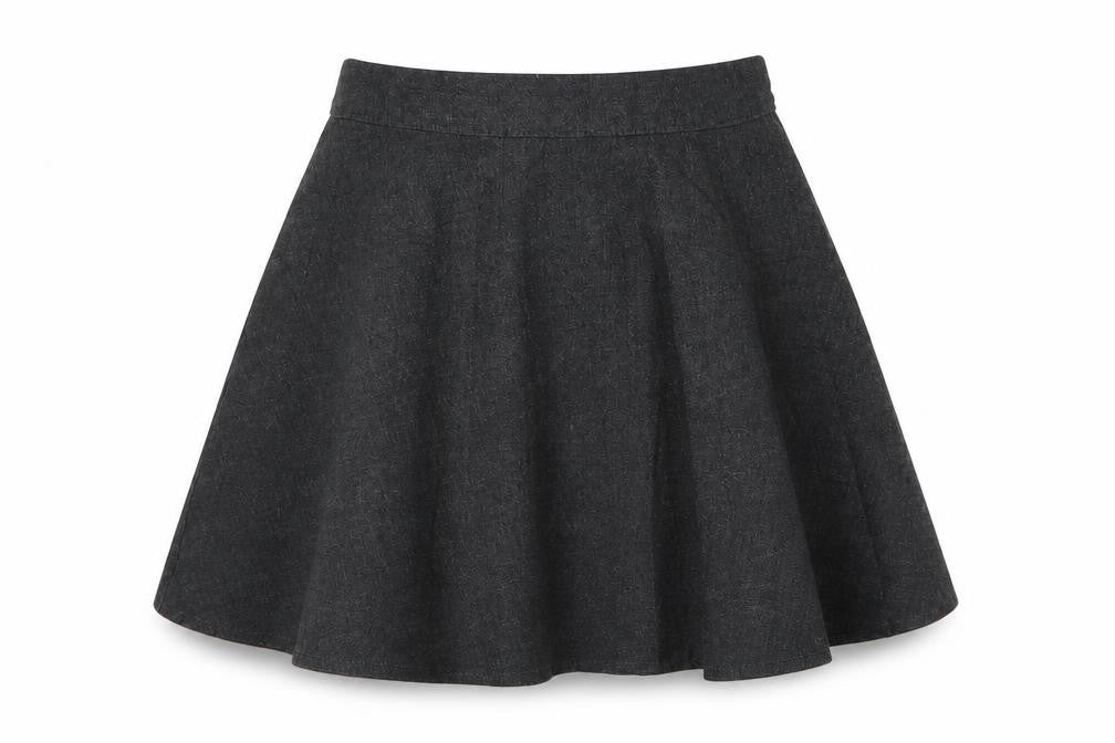 George Girls Grey  Rayon Pleated Skirt Size 4-5 Years