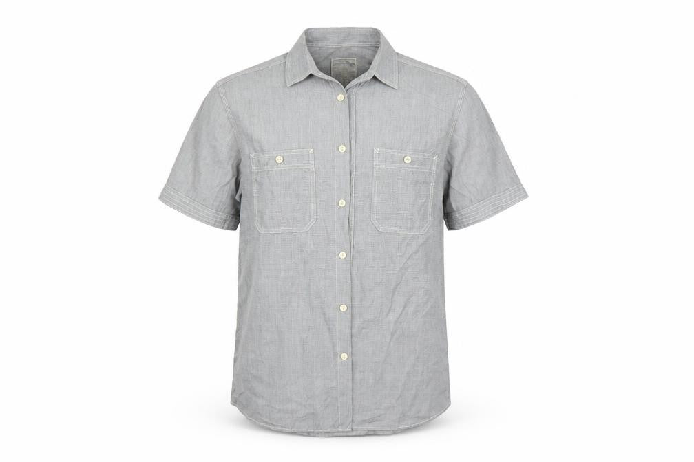 Burton Mens Grey    Button-Up Size L