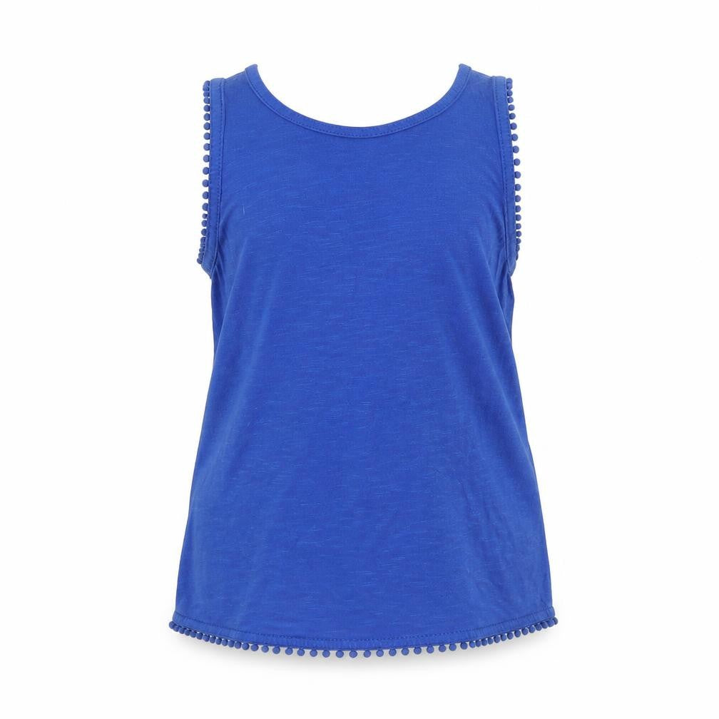 pepperts! Girls Blue   Basic Tank Size 8-9 Years