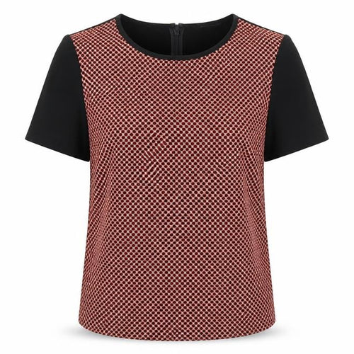 Marks and Spencer Womens Black Geometric  Basic Blouse Size 12