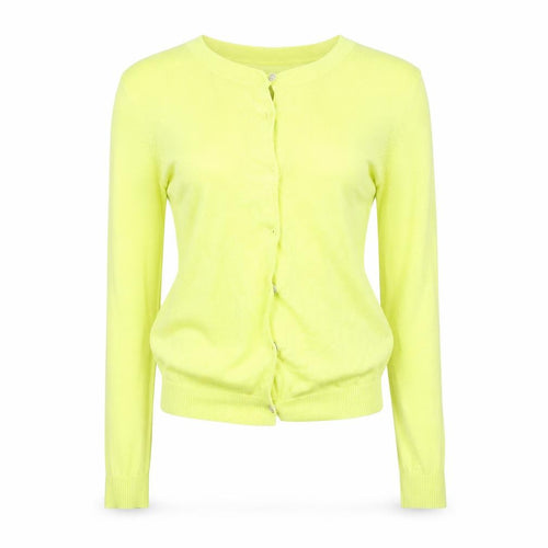 John Lewis Womens Yellow   Cardigan Jumper Size 8