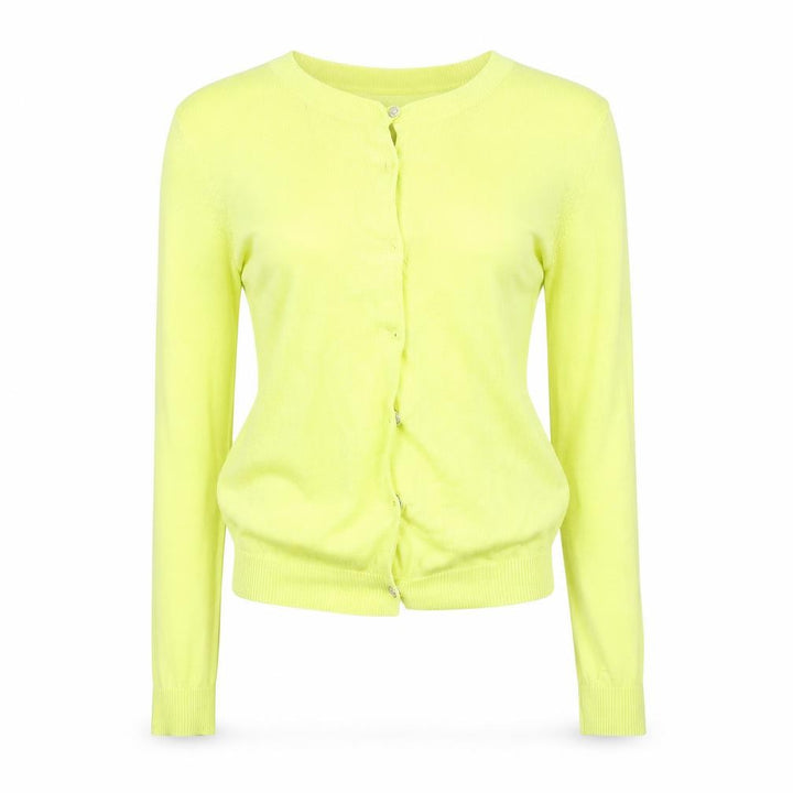 John Lewis Womens Yellow   Cardigan Jumper Size 8