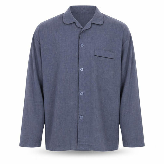 Front view of Cargo Bay men’s grey button-up, size XL
