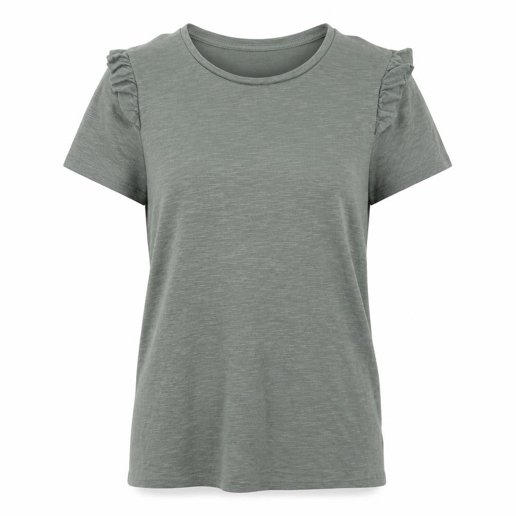 Papaya Womens Green   Basic T-Shirt Size 10