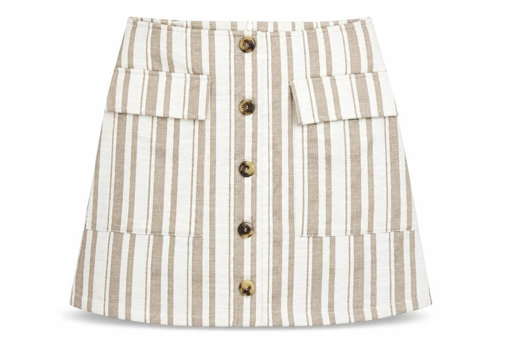 MNG Womens Beige   A-Line Skirt Size M