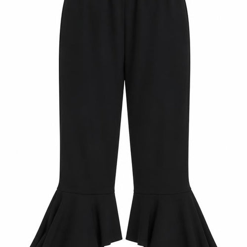 Preworn Womens Black  Jersey Trousers  Size 14 L23 in