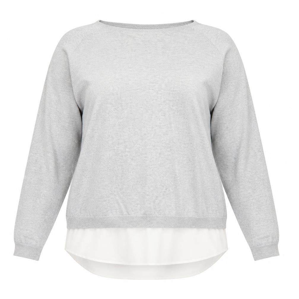 Only Womens Grey  Knit Pullover Jumper Size L