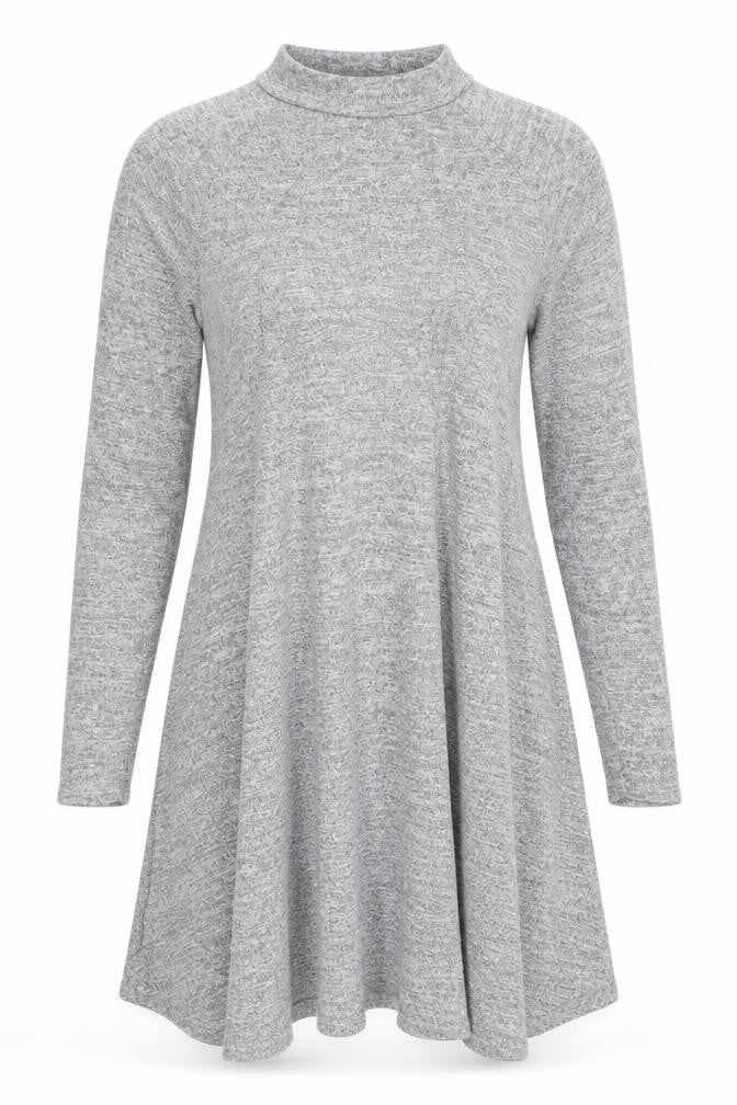 Bonnie & Clyde Womens Grey  Jersey Fit & Flare  Size 10