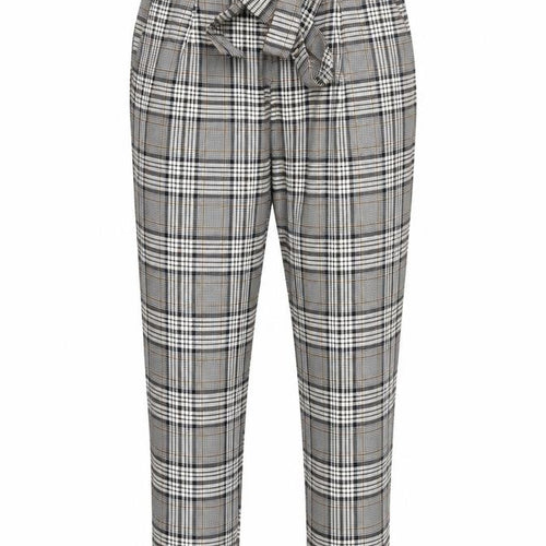 RIVER IS Womens Grey Check  Trousers  Size 10 L25 in