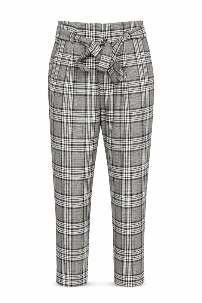 RIVER IS Womens Grey Check  Trousers  Size 10 L25 in