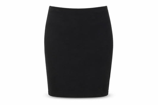 Front view of South women’s black straight & pencil skirt, size UK 10