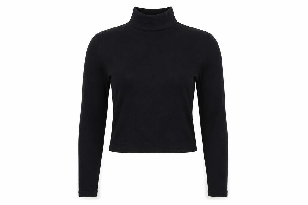 Quiz Womens Black   Cropped T-Shirt Size 12