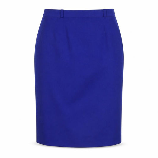 Front view of Gerry Weber women’s blue straight & pencil skirt, size UK 40