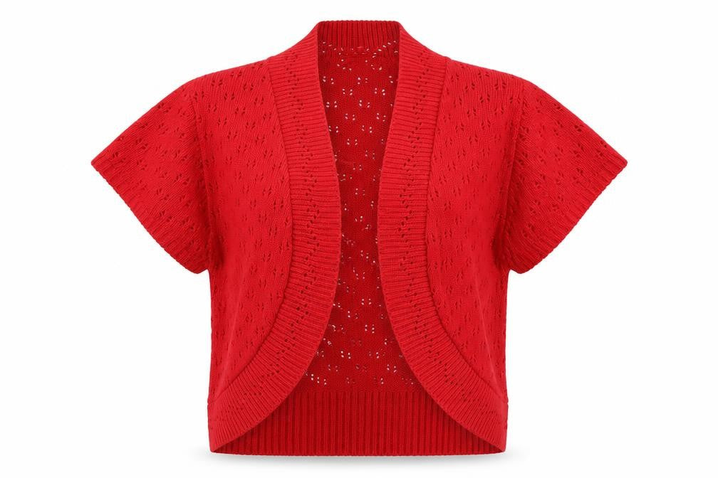 glamarose Womens Red   Cardigan Jumper Size 12