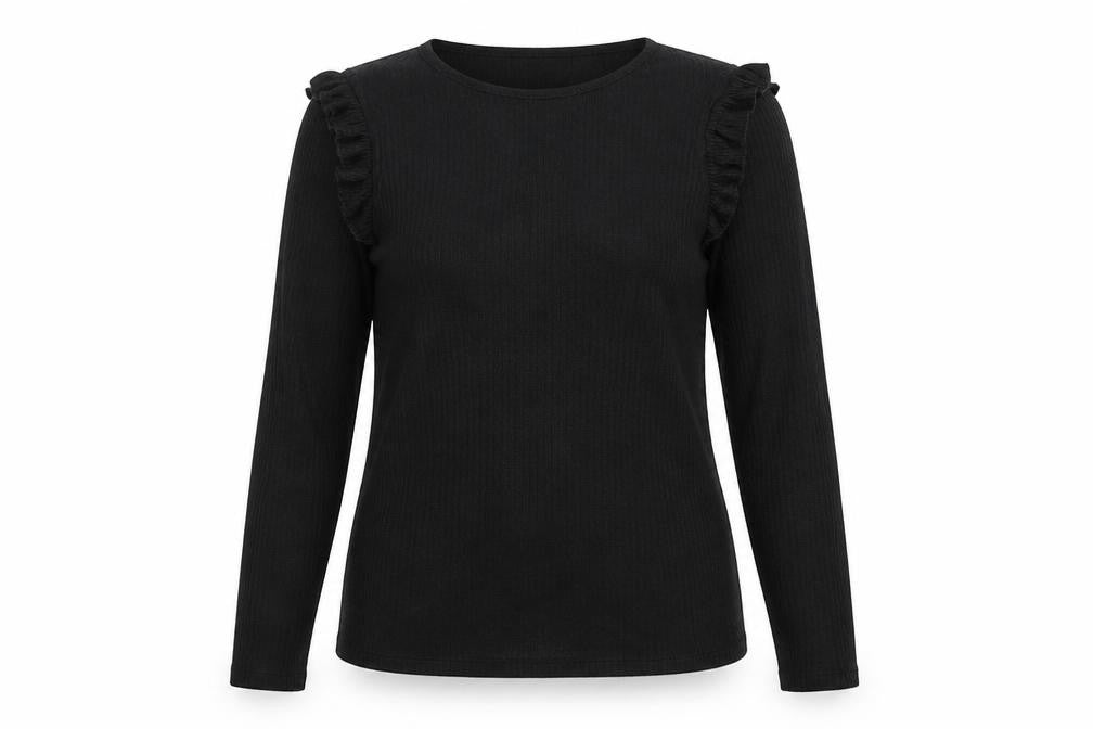 New Look Womens Black  Knit Pullover Jumper Size 14